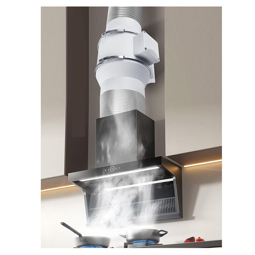 Extractor de Aire Ventilador de conducto silencioso, extractor industrial, ventilador doméstico, cocina Ventilador de Extracción(Medio)