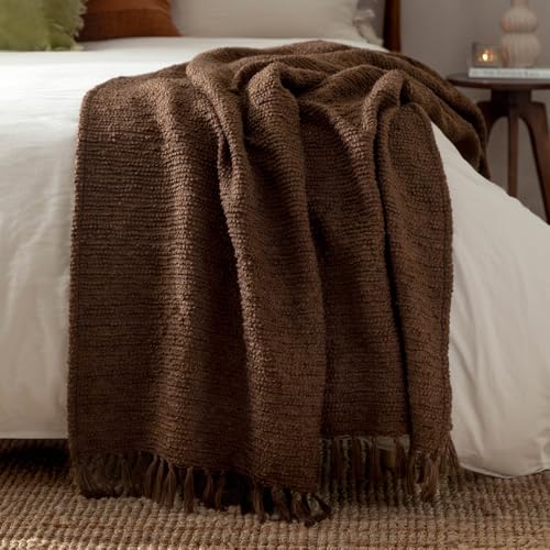 Plaid bouclé cocoa Yard Candar jeté de canapé haut de gamme