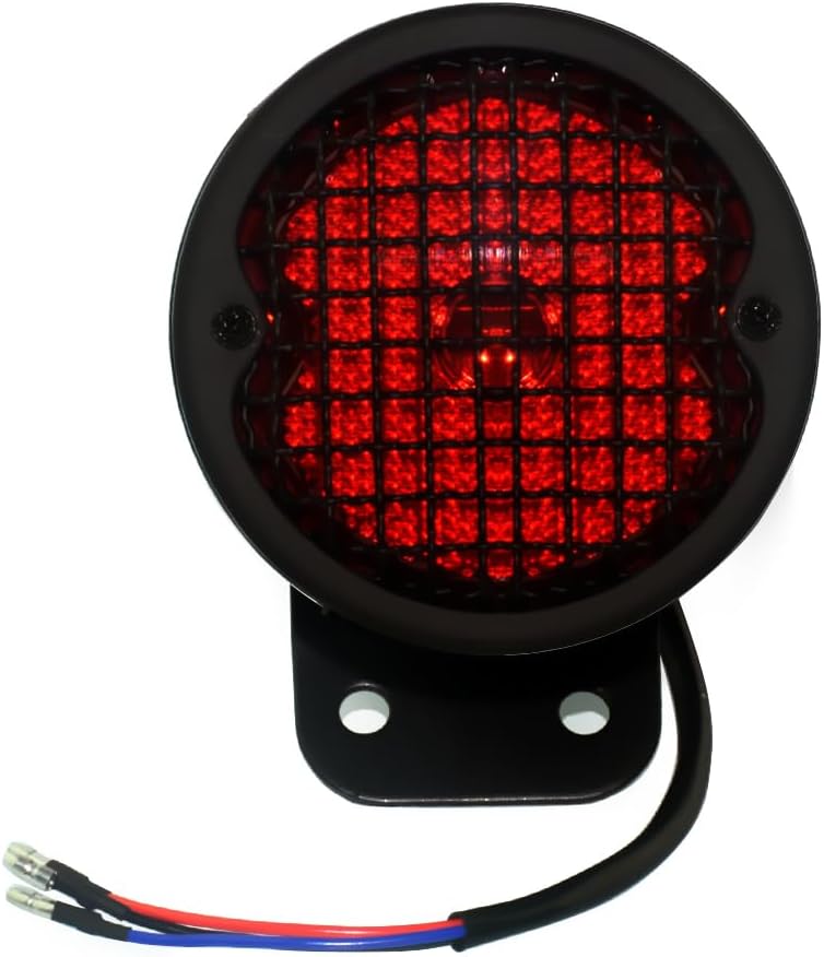 Boldness Motorcycle Taillight License light Retro Brake Full Steel Stop Light Tail Lamp Bracket Round For Bobber Cafe Racer Universal