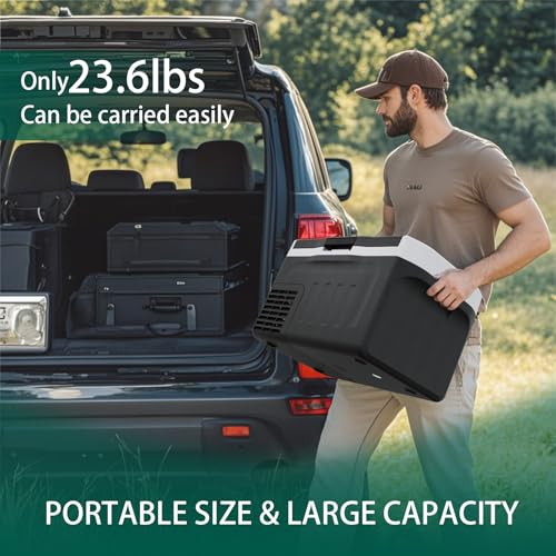 Portable Car Refrigerator Freezer Dual Zone