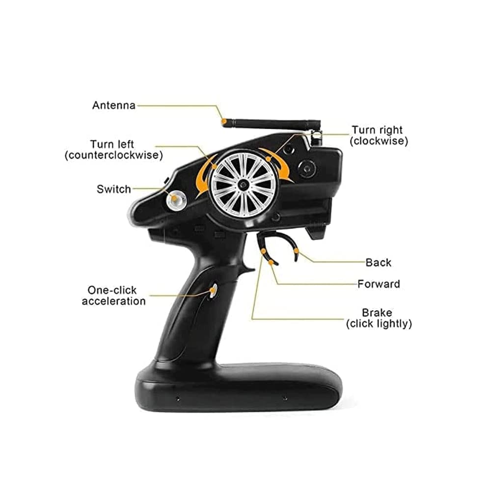 Auto da corsa RC sportiva 70 km/h Veicolo RC con deriva ad alta velocità 4WD Buggy RC a corsa piatta veloce, camion RC da arrampicata elettrico a 2,4 GHZ, macchinina giocattolo per hobby, con 2