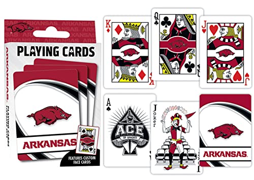 Image of MasterPieces NCAA Arkansas Razorbacks, Playing Cards