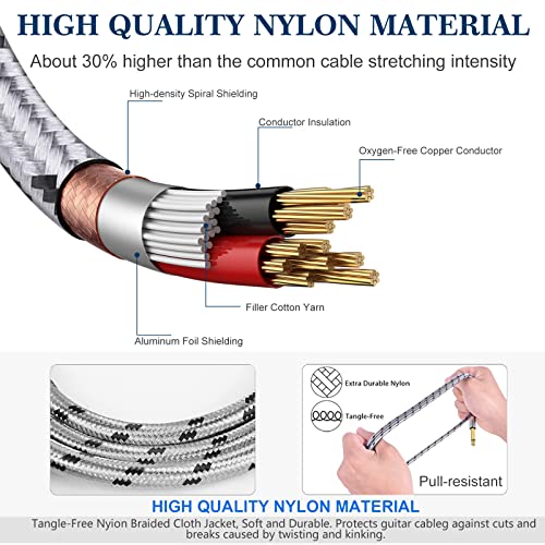 Jolgoo JG-CABLE-2019112911 Xlr Male To Dual 1/4 Inch Ts Mono Y Splitter Microphone Cable thumb #2