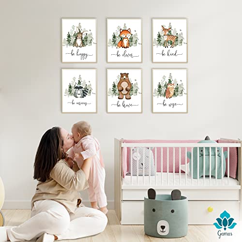 Image of GAMAS Nursery Wall Art - UNFRAMED 8”X10” - Wall Art Boy Nursery - Baby Animal Print - Boy Nursery Wall Decor - Baby Animal Nursery Decor - Kid Print - Nursery Art - Safari Nursery Decor for Boy