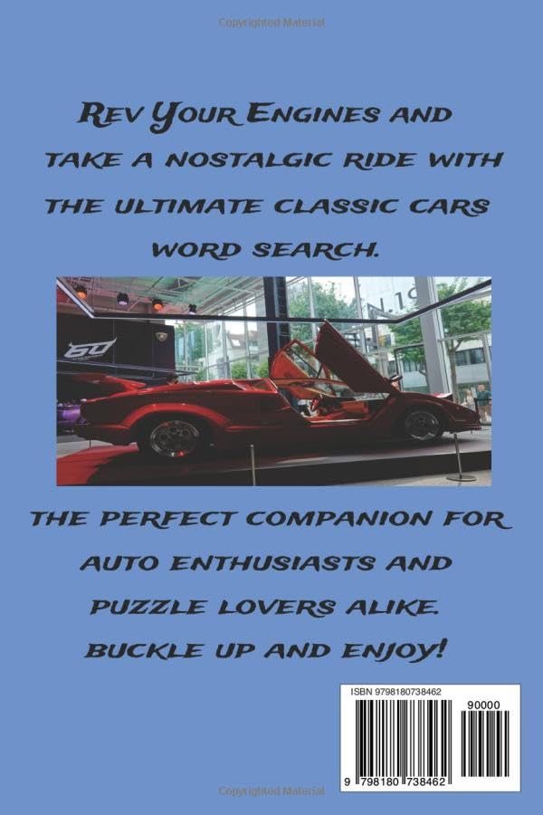 Word Search Puzzle Book Classic Cars Edition: Word Search Puzzle Book: Classic Cars Edition | Classic Cars By Decade | Foreign Cars | Car Collections ... Pages | 55 Puzzles | Gift for Men and Women image 3