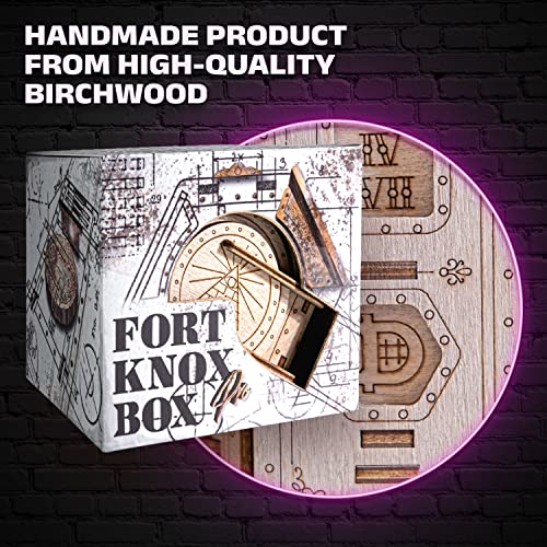 Esc Welt Fort Knox Pro - Escape Room In A Box - Brain Teaser Puzzles For Adults & Kids - 3D Puzzles For Adults - Puzzle Games - Cash Puzzle Money Box - Wooden Puzzle - Board Games For Family Night #TOP4