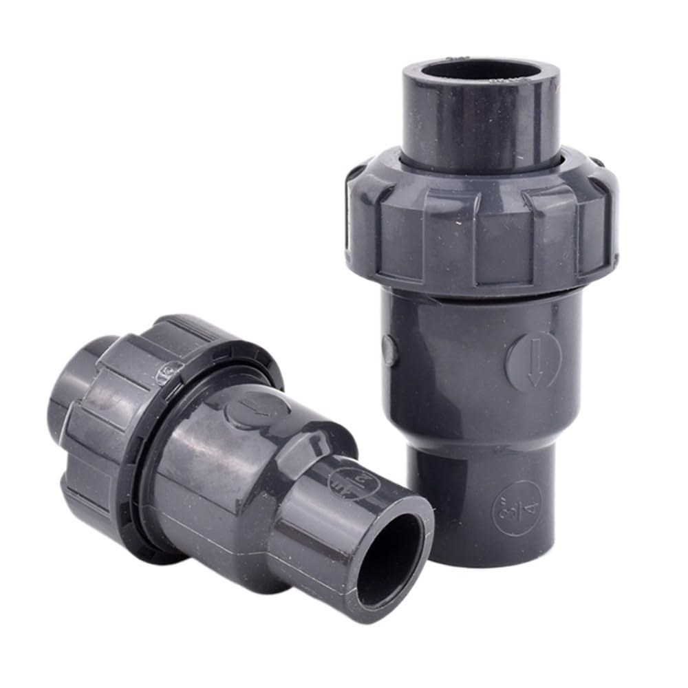 20~50mm kulowy zawór zwrotny UPVC zawór jednokierunkowy przemysłowe uzdatnianie wody zawór zwrotny nawadnianie ogrodu armatura wodna(Inner Dia 40mm)