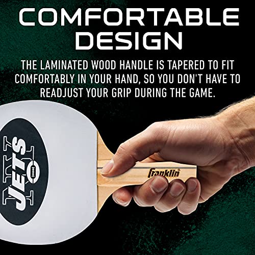 image for Franklin Sports New York Jets Table Tennis Paddle - NFL Team Table Ten