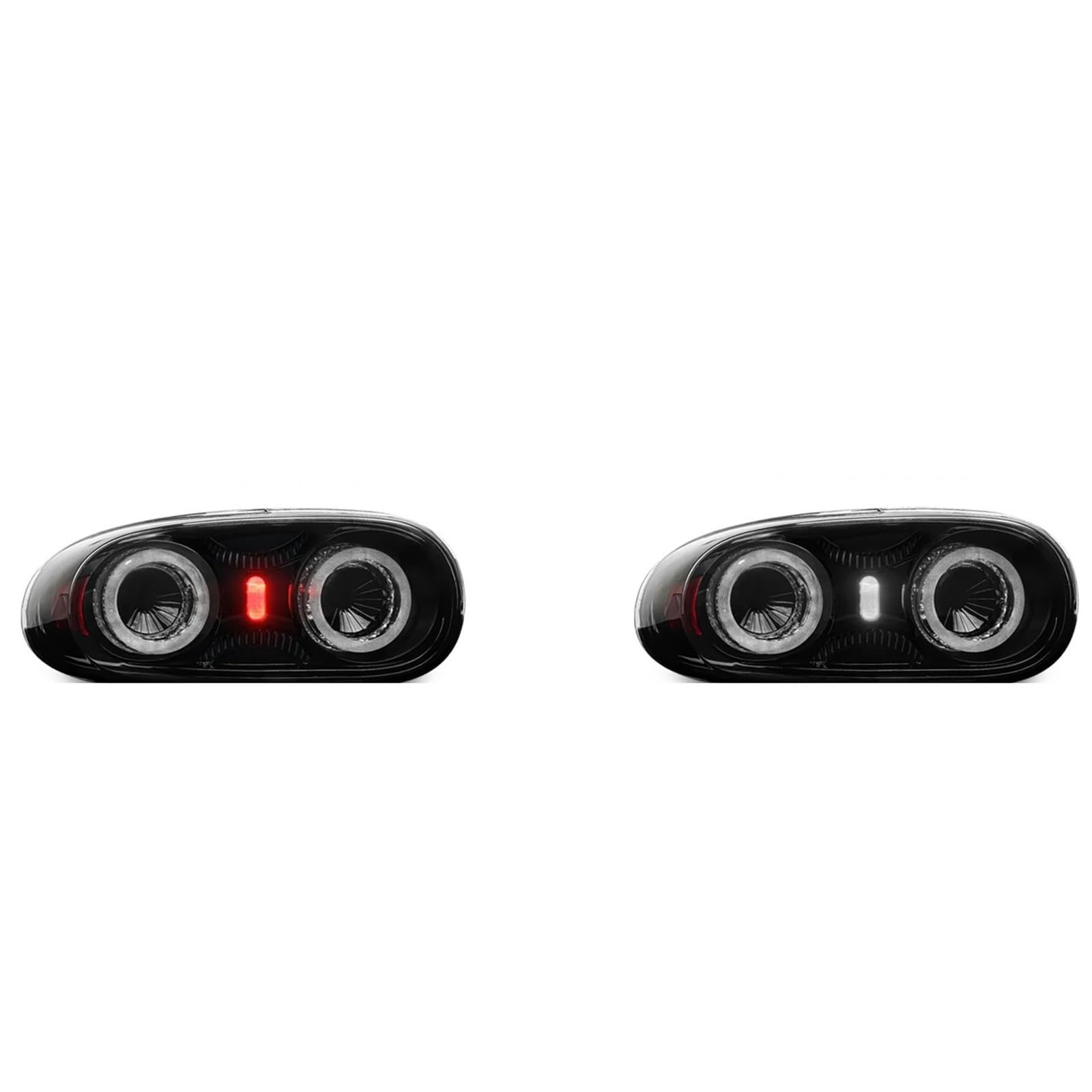 Lampa tylna zespolona Pasuje do Mazda MX-5 MX5 NC2 NC3 2008-2015 Światła tylne Lampa przeciwmgielna tylna Światła hamowania + cofania Sekwencyjne(2pcs RGB black light)
