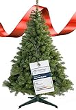 4smile künstlicher Weihnachtsbaum 180 cm – Klassischer Tannenbaum künstlich aus PVC in Grün, Stabiler Ständer, schnelle Montage, Gute Qualität & nachhaltige Wahl für viele Jahre