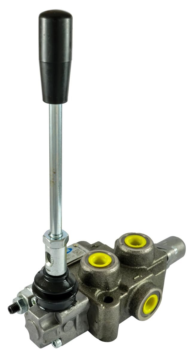 Ama Distributore Oleodinamico Basic per Trattori – 3/8” con 1 Leva, Flusso Costante 40 L/min, Pressione Massima 180 Bar