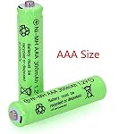 12 Packs 1.2V AAA 300mAh Ni-MH Rechargeable Batteries Triple A for Outdoor Solar Lights Solar Lamp Garden Light
