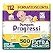 Pampers Progressi Mini, Taglia 2 (3-6 kg), Formato Scorta, Indicatore di...