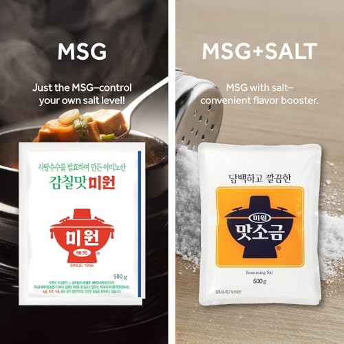 Chung Jung One Miwon MSG Seasoning Salt, [50g] Monosodium Glutamate Flavor Enhancer | Less Sodium Umami Powder for Cooking, Soups, Stews, Marinades Dishes | Korean Umami MSG - Thumbnail 5