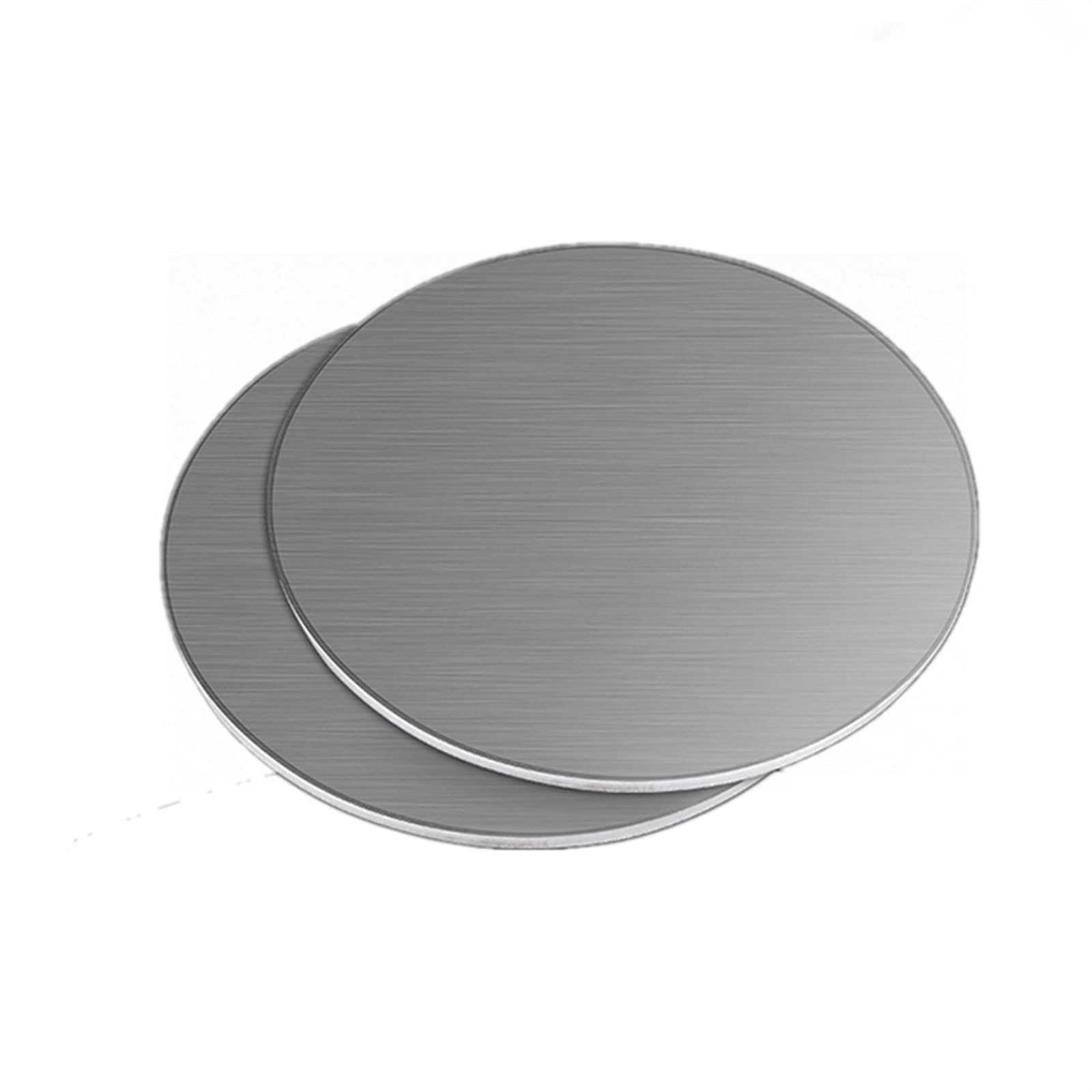 2 pezzi di lamiera circolare piatta in acciaio inossidabile 304, dischi rotondi spessi 1 mm, 1,5 mm, 2 mm, 2,5 mm e 3 mm di diametro(2mm 200mm)