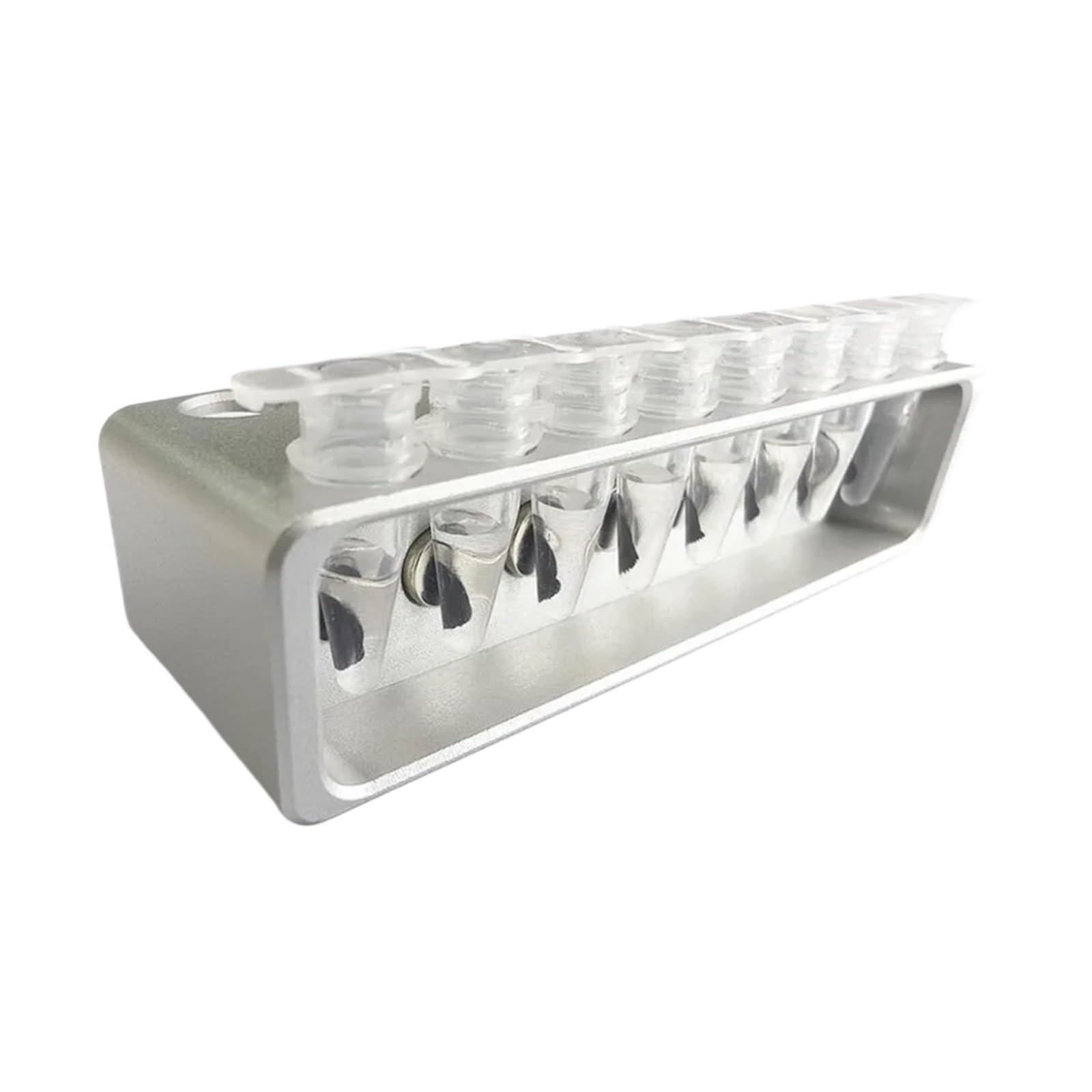 For tubo PCR de 8 filas de 0,1 ml/0,2 ml - Fuerte adsorción, uso en laboratorio, espaciador de perlas magnéticas de 16 orificios