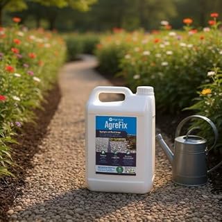 Agrefix – liant gravier extérieur 5 L – fixateur & stabilisateur de cailloux et paillis, écologique et non toxique