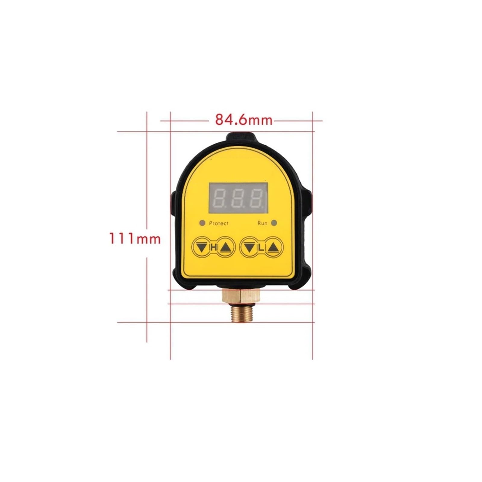 Presostato digital de 0-10 bar con pantalla electrónica for automatización industrial(20MM)