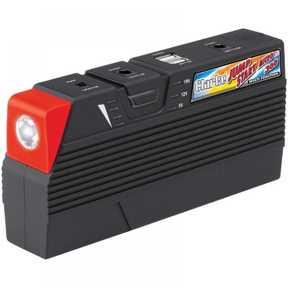 – Clarke JSM300 Multifunction Micro Jumpstart/Portable Device Charger Power Pack 500A(12AH) JUMPSTART-MICRO.