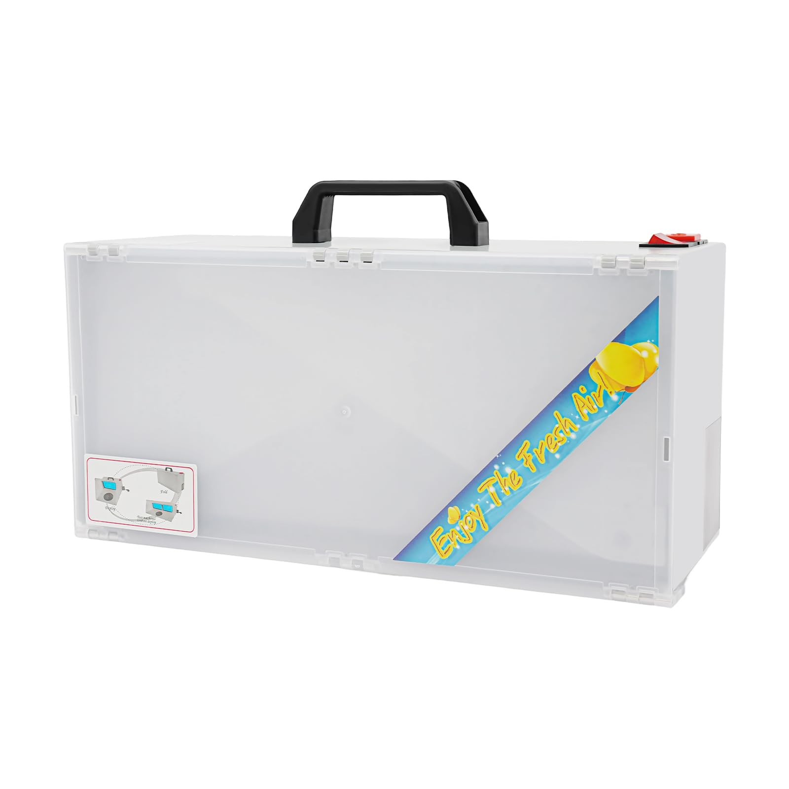 Tragbare Lackierkabine Airbrush Absauganlage 4 m³/min 47 dB erweiterbarer Filter 41.9x48.25x36cm