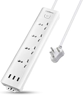 EMBOX Extension Board with USB (2.4 A) | 2500W Extension Board with Switches, Spike Guard | Universal Sockets Extension Co... Price In India