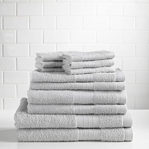 Baltic Linen Bellados Luxury Bath Towels, 2 Bath Sheets, 2 Bath Towels, 2 Hand Towels, 6 Washcloths, Lunar, 12 Piece Set #TOP1