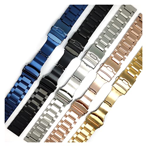 Pulsera de reloj de acero inoxidable con cierre anticaídas para evitar pérdidas de 20mm 4