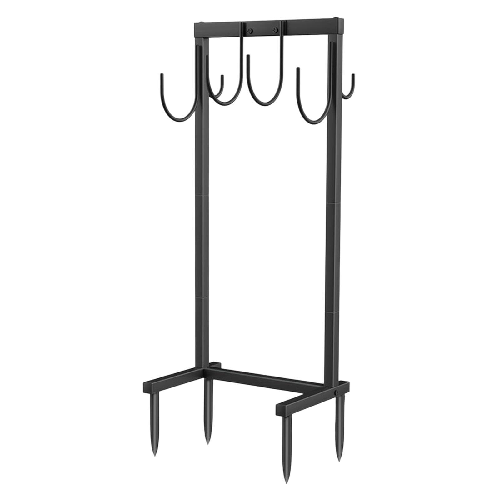 Support d'organisateur de tuyau debout robuste Solution de stockage pratique pour le support stockage dévidoir tuyau est destiné Pour aux outils jardinage dévidoir jardin, Noir,