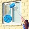 Ceiling Fan Cleaner Duster,Reusable Microfiber Duster with Extension Pole,13 to 50 Inch Removable Fan Blade Cleaner for Cleaning,Furniture,Bookshelves,Door,Window Top(2Head)