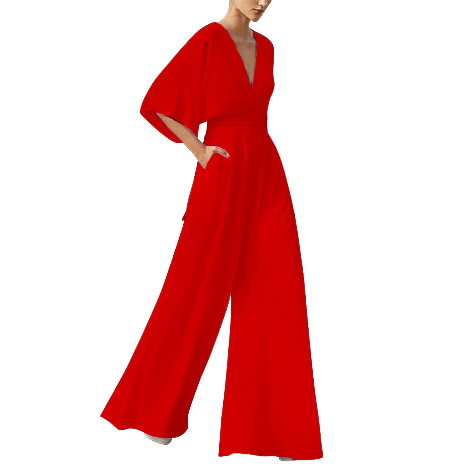 Mono de verano elegante con pantalón holgado de pierna ancha 7