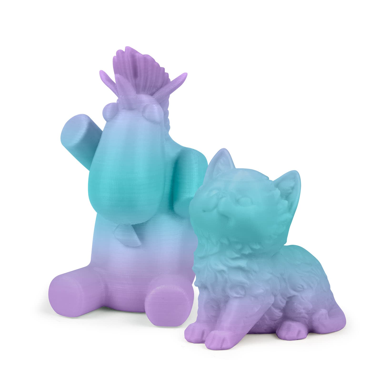 IEMAI PETG Filament 1.75mm 1Kg, Translucide Dégradé Bleu Violet PETG Filament Pour Imprimante 3D, Précision Dimensionnelle +/- 0.02mm
