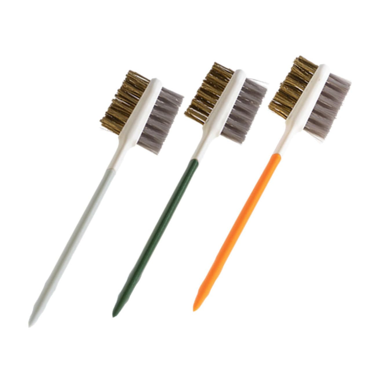 OUNONA 2sets Cooktop Brush for Stovetop Cleaning Double-Ended Gas Stove Cleaner Brush Kitchen Cleaning Tools 3pcs*2