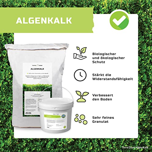TerraDomi natürlicher Algenkalk I 100% echter Algenkalk zur Stärkung der Widerstandsfähigkeit von Buchsbäumen und anderen Pflanzen I Beugt Befall von Buchsbäumzünsler und Pilzen vor – Bild 4