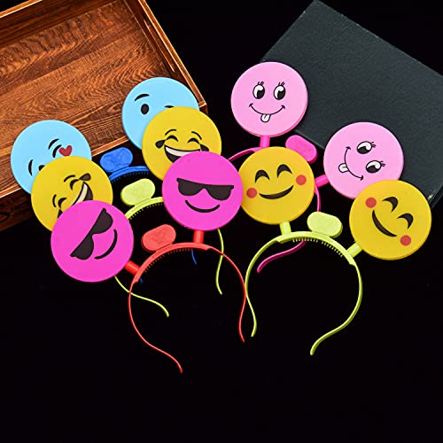 TOYANDONA Lot 5 Serre-Têtes Lumineux Yeux LED - Effet Effrayant Fun Pour Halloween, Noël, Fêtes, Carnaval - Couleurs Aléatoires