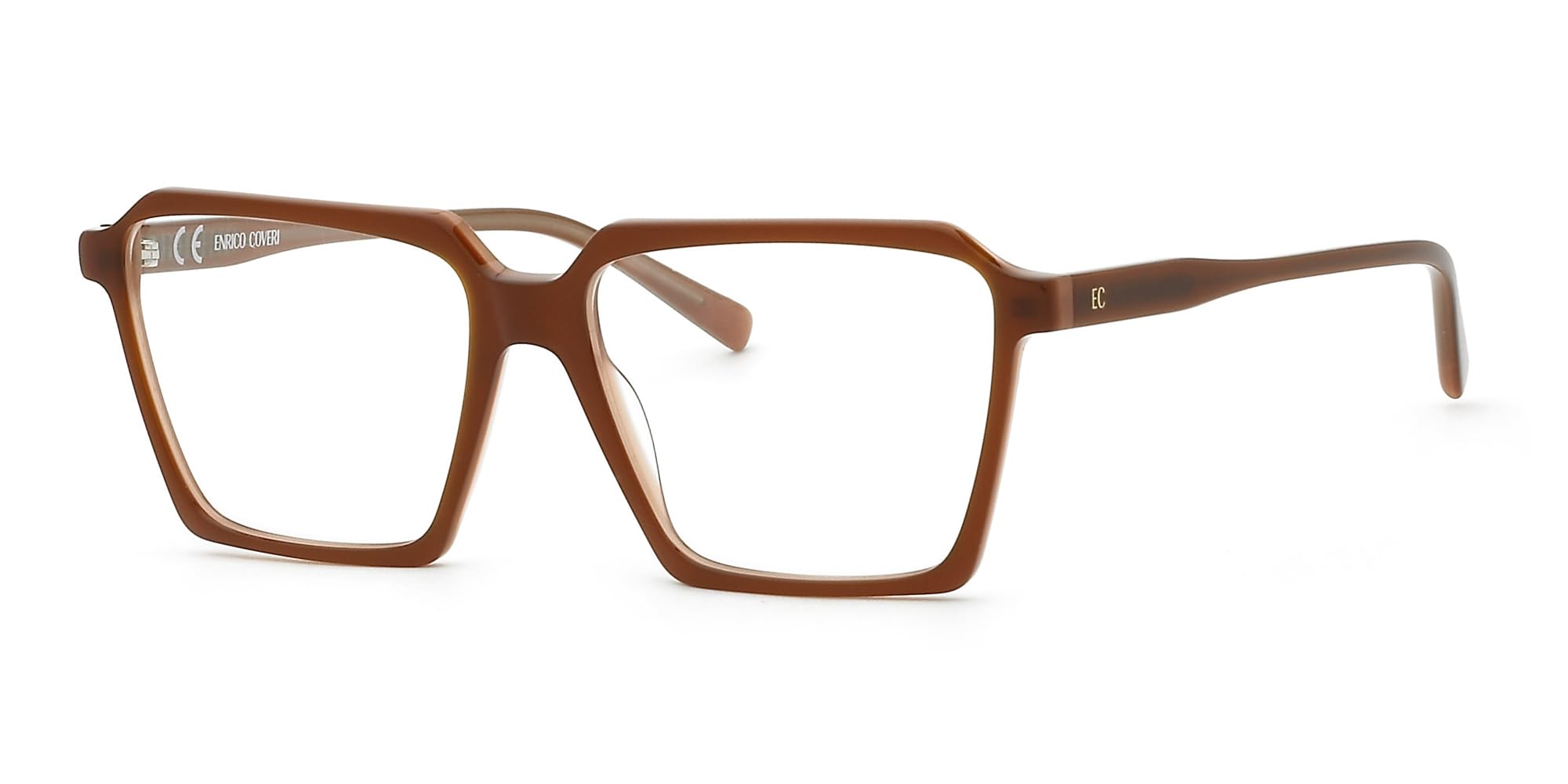 Gafas graduadas Enrico Coveri ECV189 de vista para mujer color miel 3