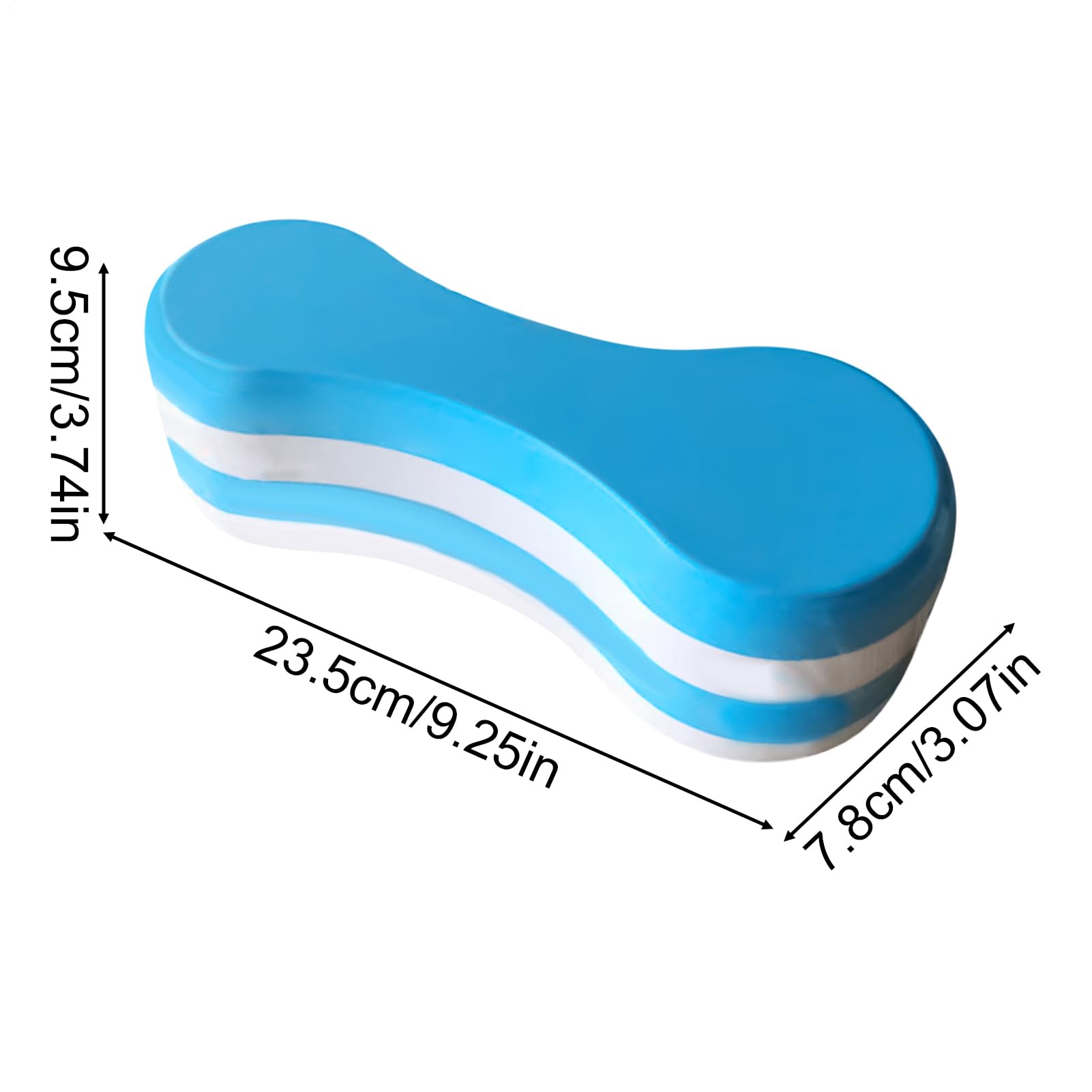 Tira la boa, la boa di nuoto, il galleggiante di galleggiamento, l' per allenamenti galleggianti per gambe a 4 strati, 23,5x9,5x7,8 cm, migliora l'allineamento del corpo, facile da trasportare, i