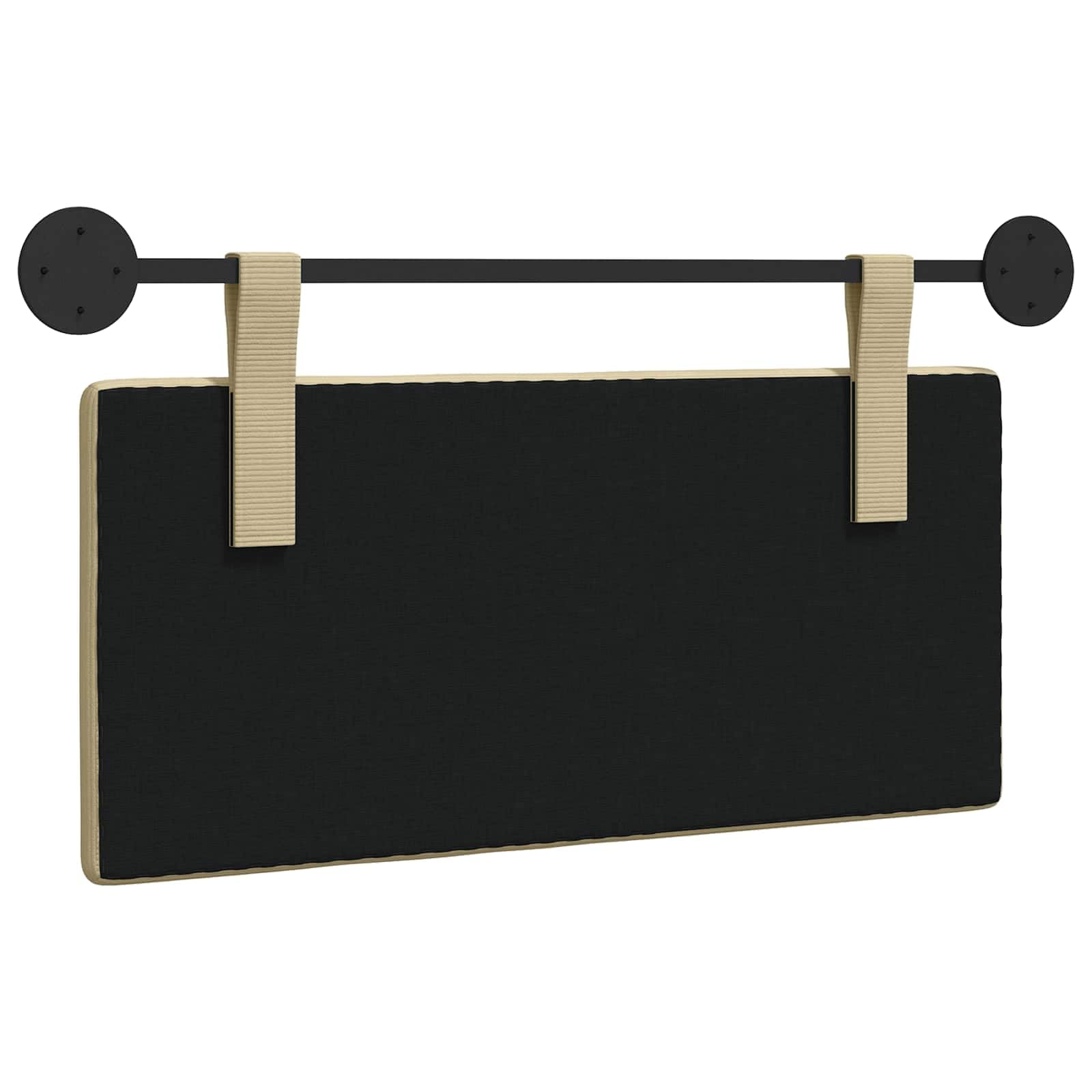 Cabecero colgante de pana montado en la pared, panel acolchado rectangular, composición de tela duradera, versátil como respaldo o cabecero de cama