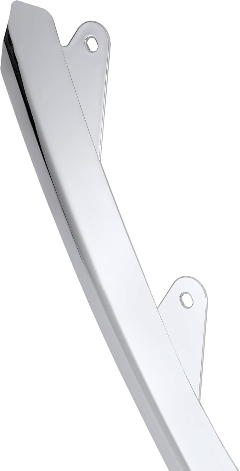 ECOTRIC Upper Bumper Grille Molding Compatible with 2010-2012 Ford Fusion AE5Z8200C FO1217103 Front Grill Molding Trims Plastic (ABS) Chrome Silvery