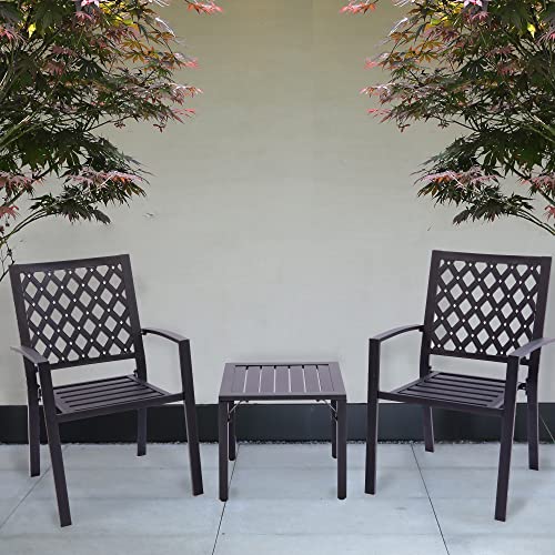Sailary Outdoor Side Table Sqare Patio End Table 19" X 19" #TOP1