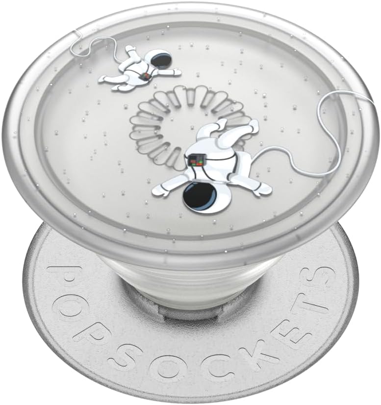 PopSockets Plant-Based Phone Grip with Expanding Kickstand, Eco-Friendly PopSockets for Phone -Translucent Space Walk