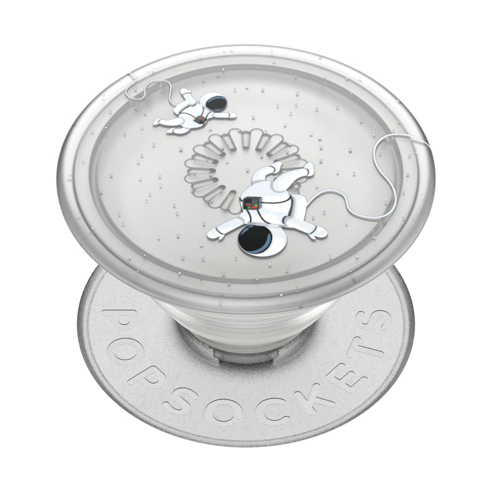 Plant-Based Phone Grip with Expanding Kickstand, Eco-Friendly PopSockets for Phone -Translucent Space Walk
