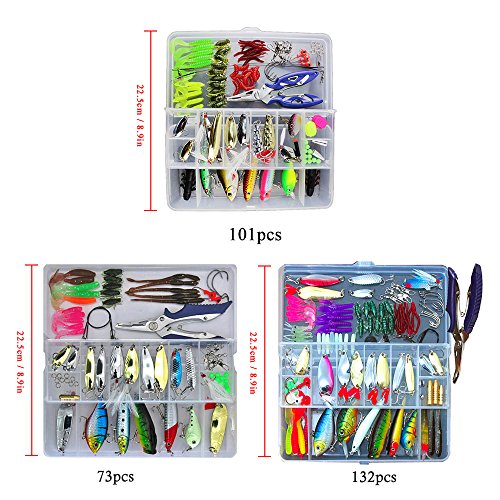 mingzhe 101 peças iscas de pesca enfrentar iscas duras mistas iscas macias popper crankbait vib isca