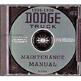 1934-1936 Dodge Truck Repair Shop Manual on CD-ROM
