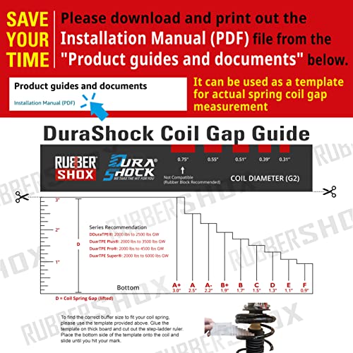 Durashock Coil Spring Spacer For Vehicle, Comes With Different Series For Different Loading Weight, Front Rear Shock Absorber (Csb Plus, A) #TOP2