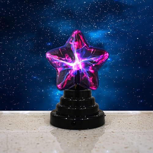 Image of Plasma Star,Plasma Ball Lamp，Plasma Globe ，Flashmen Science Toy，Fancy Club Decor and Science Education Gifts，Plasma Ball Sensor Lighting Globe with Music,Voice and Touch Response