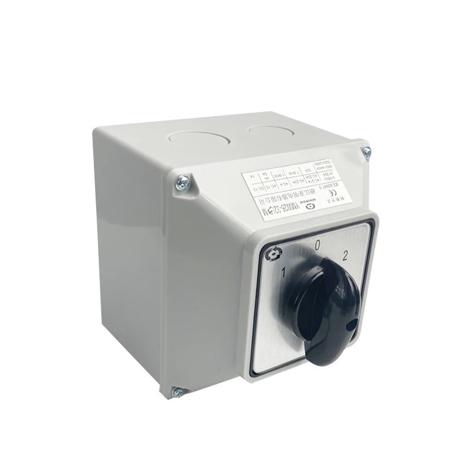 JGNAYRKJQI LW26-32/1M Changeover Rotary Cam Gear Switch 32A 1 Pole with Waterproof Box Selectorized Interruptores Electricos