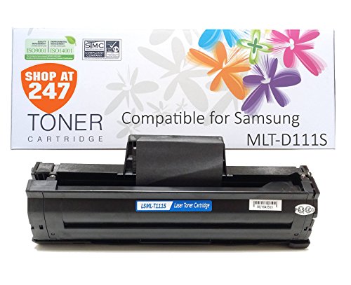Shop At 247 New Compatible Toner Cartridge Replacement for MLT-D111S Toner for SL-M2020W, SL-M2070W/FW, Black