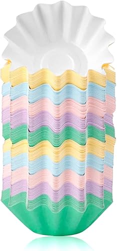 100 tazas para hornear, revestimiento de cupcakes, envoltorios estándar para magdalenas, vasos de papel recubiertos a prueba de grasa para bodas,