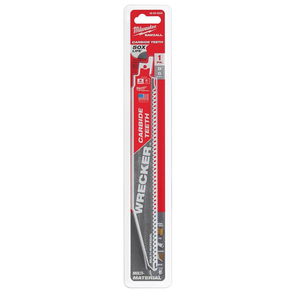 Milwaukee - Hoja de sierra sable 230 x 6 mm WRECKER HM-best. - 48005242