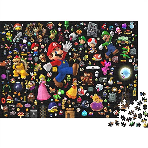 Puzzle 1000 Piezas, Super Mario Puzzle, 70 X 50 Cm, Puzzle De 1000 Piezas para Adultos, Juguete...